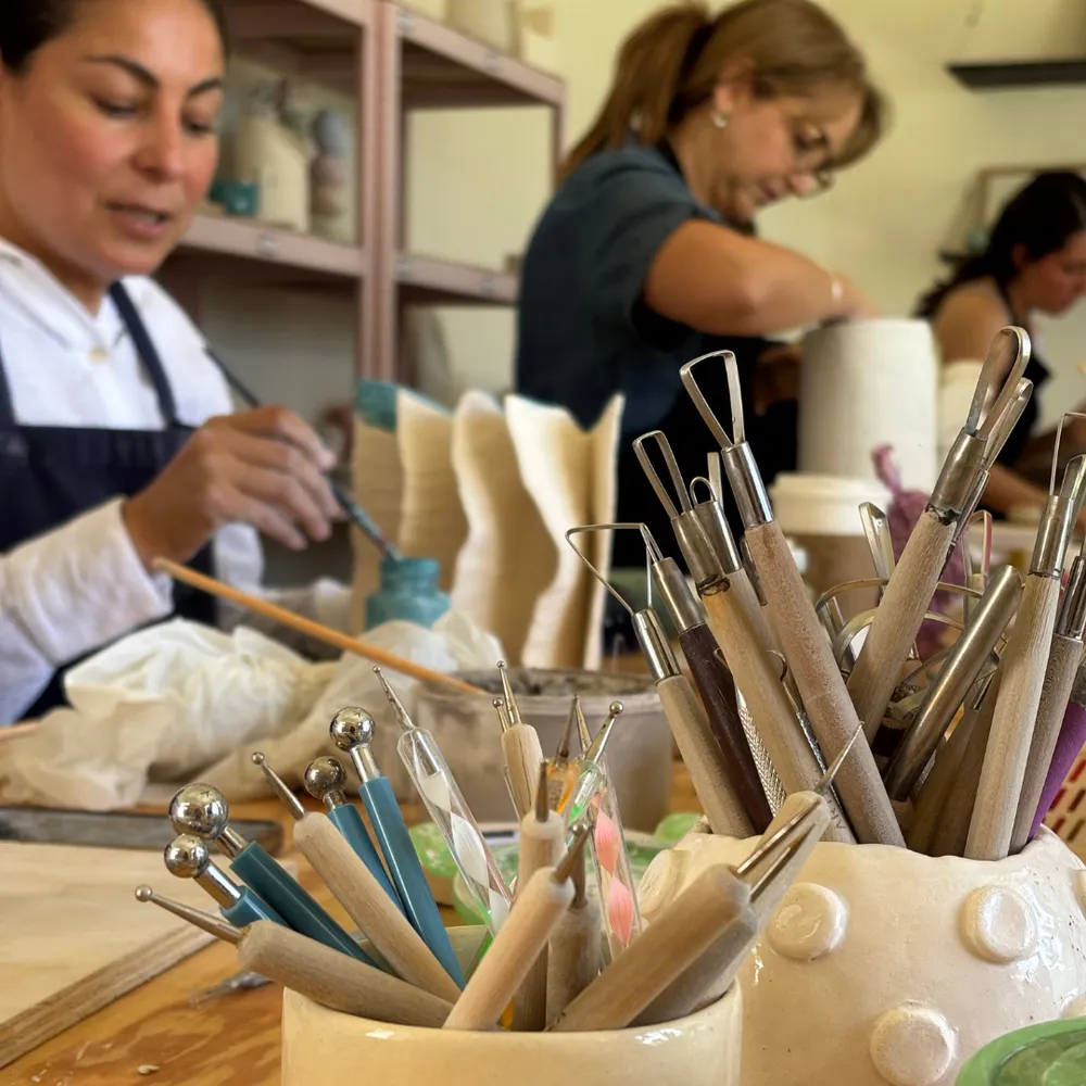 Momento taller de cerámica