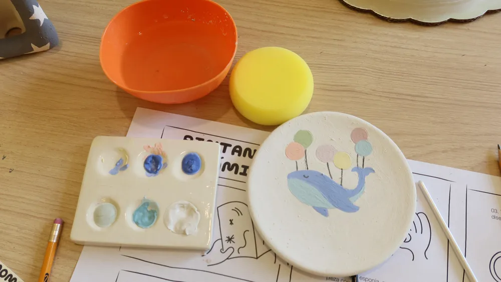 Momento taller de cerámica